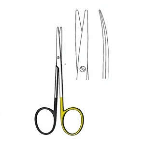 Tijeras Baby-Metzenbaum de 11.5 cm / 4-1/2 Pulgadas, Curvas, con Una Hoja Dentada, Super Cut TC, Tijeras Quirúrgicas de Acero Inoxidable de Primera Calidad - Product Image 1