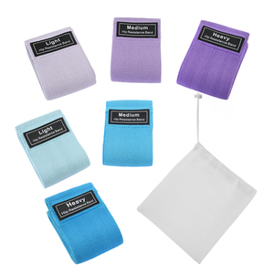 Biểu tượng tùy chỉnh vải chiến lợi phẩm ban nhạc đàn hồi thiết lập cổ tay nâng mắt cá chân dây đeo tập thể dục glute ban nhạc - Product Image 2