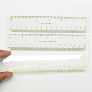 Regla de plástico de PVC suave transparente, herramienta de medición para estudiantes escolares con logotipo personalizado - Product Image 2