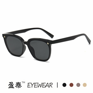 Eyewear <b>Retro</b> Square Frame <b>Sunglasses</b> Black PC UV400 Women Outdoor Sun Protection - Product Image 5