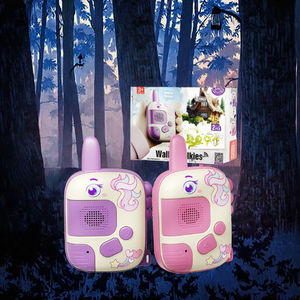 Juego de 2 <span class=keywords><strong>Walkie</strong></span> Talkies para niños de largo alcance <span class=keywords><strong>300m</strong></span> UHF bidireccional para Radio con linterna para jugar al aire libre juguete para niños - Product Image 3