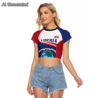 Fournisseurs de dropshipping, vêtements pour femmes, design libérien, t-shirt pour femmes