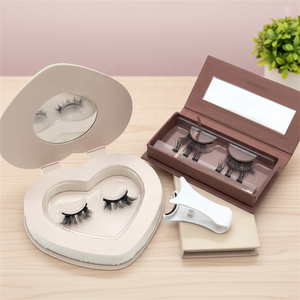 Ensemble de <span class=keywords><strong>cils</strong></span> magnétiques populaires avec clip, en <span class=keywords><strong>faux</strong></span> vison, sans cruauté animale, réutilisables, bande en coton noir, plateau, sans <span class=keywords><strong>colle</strong></span>, sans eye-liner - Product Image 3