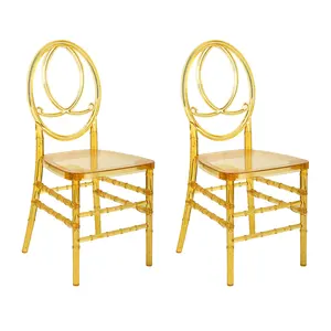 Vendita calda bel design personalizzato moderno impilabile phoenix impilamento sedia di nozze
