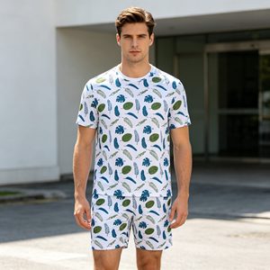 Ensembles pour hommes en maille 230 g/m², ensembles sportifs en maille tricotée respirante 100 % polyester pour hommes, ensemble de vêtements de sport et de fitness pour l'été, ensemble de basket-ball - Product Image 2