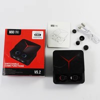 M90 Auriculares inalámbricos TWS Auriculares con control de dientes azules Auriculares deportivos Auriculares estéreo de alta fidelidad para juegos con micrófono para teléfono inteligente