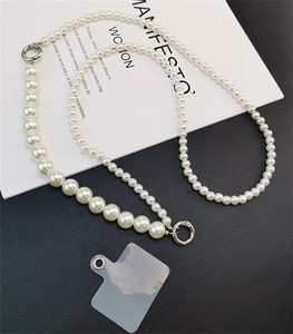 Lanière de téléphone portable de luxe coréenne, bracelet de perles, design personnalisable, logo sur mesure, chaîne de 120-130 cm pour <span class=keywords><strong>iPhone</strong></span> 14/17 Pro Max - Product Image 3