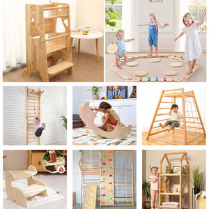 Gimnasio <span class=keywords><strong>de</strong></span> Juego Educativo Montessori para Niños, Juguetes <span class=keywords><strong>de</strong></span> Madera Maciza Hechos a Mano, Tipo <span class=keywords><strong>Arco</strong></span>, Red <span class=keywords><strong>de</strong></span> Araña, Marco <span class=keywords><strong>de</strong></span> Escalada - Product Image 4