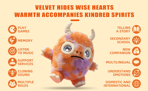 Juguetes Educativos para Niños Pequeños, Perro Robot con IA, Memoria Biónica, Algodón PP, Accesorios Bordados, Alternativa a la Tableta de Aprendizaje Temprano - Product Image 6