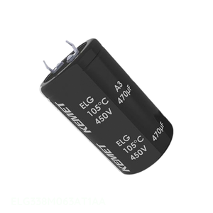 ตัวเก็บประจุแบบ Through Hole รุ่น ELG338M063AT1AA ยี่ห้อ Manufacturer Channel 3.3 mF ชนิด CAP ALUM SNAP-IN 105C - Product Image 1