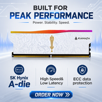 Module de mémoire RAM de bureau KANAGA SH DDR5 6000 CL28 16 Go 32 Go RGB avec puces SK Hynix, bonnes puces, ECC DIMM, pour PC de jeu, dissipateur thermique, en stock