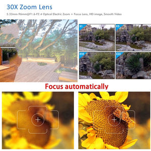 Camera IP 8MP POE 36X PTZ Kim loại đen ngoài trời 4K <span class=keywords><strong>SONY</strong></span> IMX415 Zoom quang học IR 60M Camera quan sát an ninh chống nước - Product Image 3