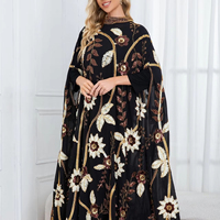 Robe longue élégante faite à la main avec broderie florale 3D et perles, kaftan d'été pour femmes musulmanes, robes de mariée Abaya grande taille