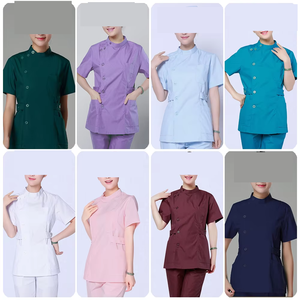 Blue Short-Sleeved Surgical Clothing Beauty Oral Pet Doctor <strong>Uniforms</strong> Lab Coat Pharmacy Nurse Set Pet <strong>Clinic</strong> Veterinary Office - Product Image 2