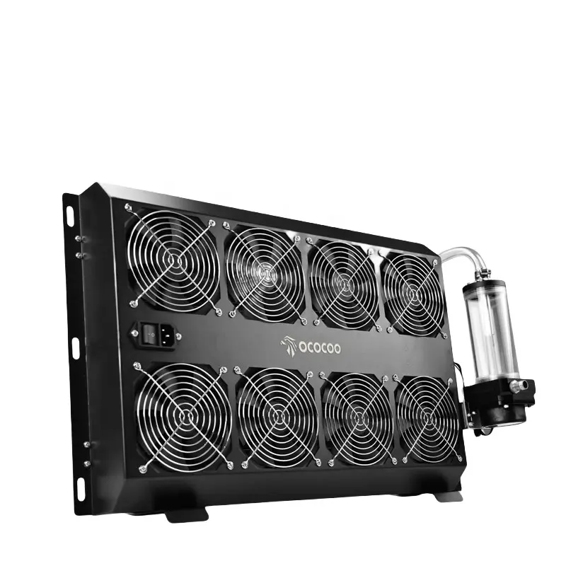 BC5 Integrierter Wasserefrier-Kühler 8 Lüfter leis Grafikkarte Kühlmaschine Der Server Schrank Dissipaten KühlgerätHeizung