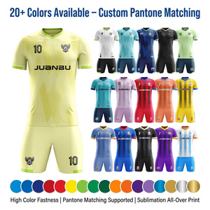 Maillot de football personnalisé à séchage rapide en maille respirante, maillots de football OEM pour équipes de club, vente en gros pour hommes et jeunes - Product Image 5
