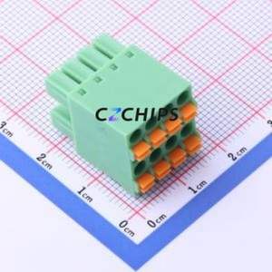 KF2EDGKNH-3.81-2*4P Plug-in Terminal Block P=3.81mm Connector ( Connector Type: Plug )( Construction: 2x4P )( Pitch: 3.81mm ) - Product Image 1