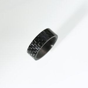 Anillos Negros de Fibra de Carbono para <span class=keywords><strong>Hombre</strong></span> y Mujer, <span class=keywords><strong>Anillo</strong></span> de Boda Punk Único, <span class=keywords><strong>Anillo</strong></span> de Compromiso Antiestrés, Aniversario - Product Image 2
