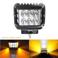 Lampe laser 45W, barre lumineuse laser, 4x4, voiture, SUV, toit, phare puissant, feux de travail LED portables
