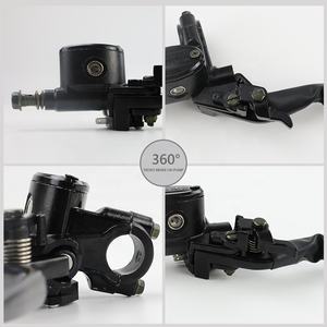 LINGQI Racing 7/8 "22mm Pompe <span class=keywords><strong>de</strong></span> <span class=keywords><strong>frein</strong></span> hydraulique Maître-<span class=keywords><strong>cylindre</strong></span> Levier <span class=keywords><strong>de</strong></span> poignée gauche/droite pour moto <span class=keywords><strong>50cc</strong></span>-250cc ATV Quatre roues - Product Image 4