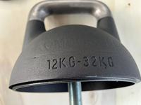Kettlebell réglable en acier moulé de 32 kg avec revêtement en poudre, équipement de fitness pour salle de sport, vente chaude 2026
