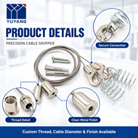 Kit de suspension de câble métallique avec ressort hélicoïdal et verrou d'ancrage au plafond pour panneaux acoustiques et éclairage – Approvisionnement direct usine