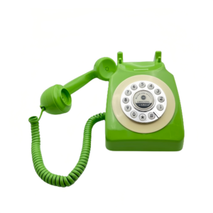 Cổ xanh Retro điện thoại có dây điện thoại cố định sử dụng nhà cổ điển với số quay số điện thoại viễn thông của nhà máy - Product Image 2