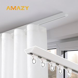 Top Gắn Hợp Kim Nhôm V Rèm Theo Dõi Đường Ray Phòng Trang Trí V Hình Dạng Rèm Theo Dõi - Product Image 5