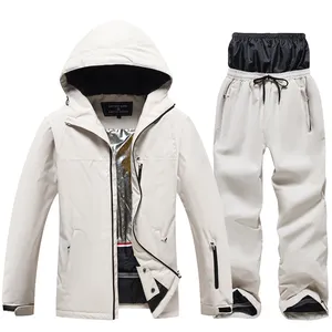 Individueller Unisex-Skianzug Sets Sport Snowboardbekleidung wasserdicht atmungsaktiv warme Jacken und Hosen Schneezug-Sets