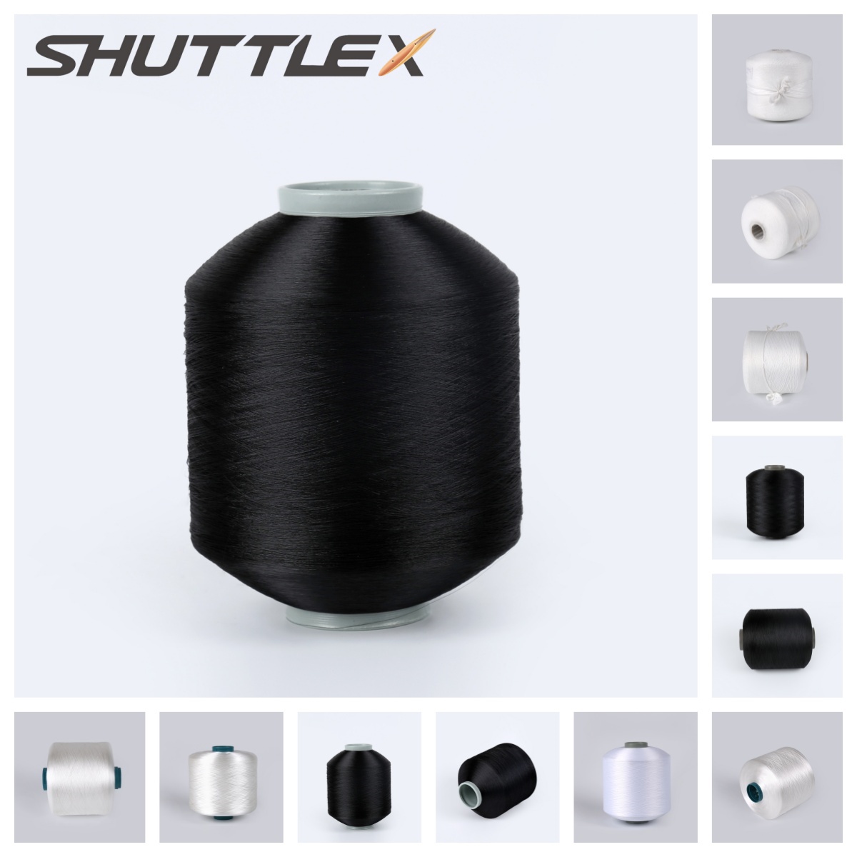 Eco-Friendly Recycled 100% Polyester DTY Yarn for Weaving Raw Pattern Fabric Use 50D-300D 24F-72F