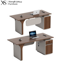 Bureau de direction modulaire autoportant en bois luxueux avec assemblage DIY - Mobilier de bureau moderne