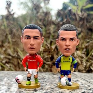 Figura de PVC con Temática de Fútbol, Personajes de Dibujos Animados: Ben Zema, Haaland, Vinicius, <span class=keywords><strong>CR7</strong></span>, Neymar, Jamal, Mbappe, con Logotipo Impreso - Product Image 3