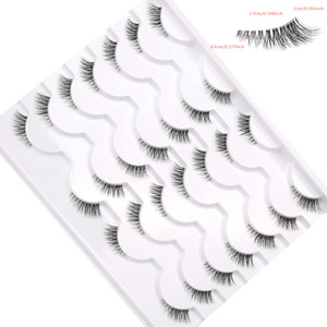 <span class=keywords><strong>Pestañas</strong></span> Postizas <span class=keywords><strong>de</strong></span> Fibra Sintética, Color Negro y Marrón, 14 Pares, Estilo Ojo <span class=keywords><strong>de</strong></span> Gato, Alas <span class=keywords><strong>de</strong></span> Ángel, Naturales y Ligeras, para las Tendencias <span class=keywords><strong>de</strong></span> Tiktok - Product Image 5