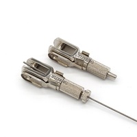 Pince de serrage à fourche pour câble d'avion 12,2 mm/1,5 mm pour kit de suspension de câbles d'éclairage