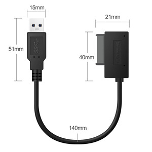 E-yield Slimline Sata To Usb 3.0 Adapter Cable For <b>Optical</b> <b>Drives</b> - Product Image 4