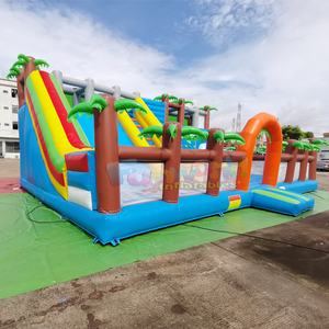Parque inflable gigante de calidad comercial para exteriores, parque temático tropical de la selva, parque de atracciones de safari. - Product Image 2