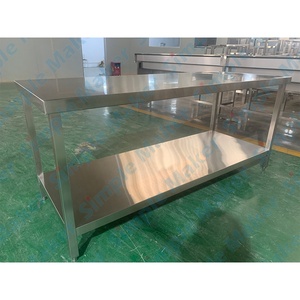 Bán buôn thép không gỉ bàn làm việc khách sạn nhà bếp thiết bị nhà bếp làm việc băng ghế dự bị bảng cho nhà hàng - Product Image 3