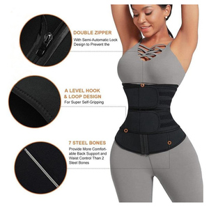 <span class=keywords><strong>Ceinture</strong></span> de sudation <span class=keywords><strong>abdominale</strong></span> 3-en-1 réglable, personnalisable, respirante et confortable en néoprène pour le sport et le fitness, effet lifting des fessiers - Product Image 6