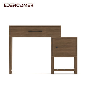 Elencomer ชุดเฟอร์นิเจอร์ห้องนอน4ชิ้นพร้อมพื้นที่เก็บของขนาดใหญ่สไตล์อเมริกันวินเทจ - Product Image 2