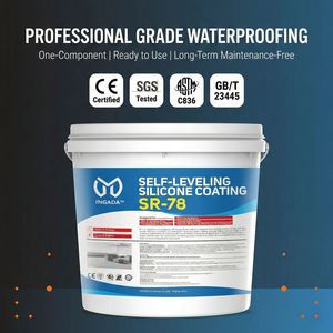SR-78 High Performance Weather UV Resistance Roof Waterproof Coating Self-Leveling Silicone Coating for <b>Construction</b> - Product Image 2