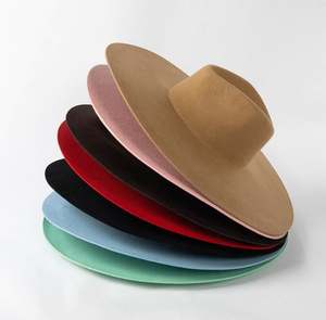 Sombrero de Copa Clásico LS305, Nuevo Estilo, para las Cuatro Estaciones, 100% Lana, Unisex, Ala Ancha, Estilo Inglés, para Fiestas Formales - Product Image 1
