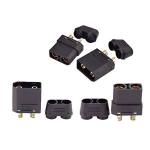 Conjunto de Conectores Negros de Alta Corriente XT90H-F XT90H-M 45A-90A, Conectores de Cobre Chapados en Oro para Batería y Cargador LiPo RC - Product Image 1