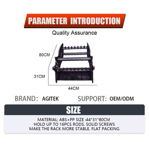 Support de rangement et de présentation pour cannes à pêche en ABS, en forme de poisson, compatible avec les cannes à pêche à la <span class=keywords><strong>carpe</strong></span> et de la pêche à la traîne, pour la pêche sur glace - Magasin d'articles de pêche - Product Image 4