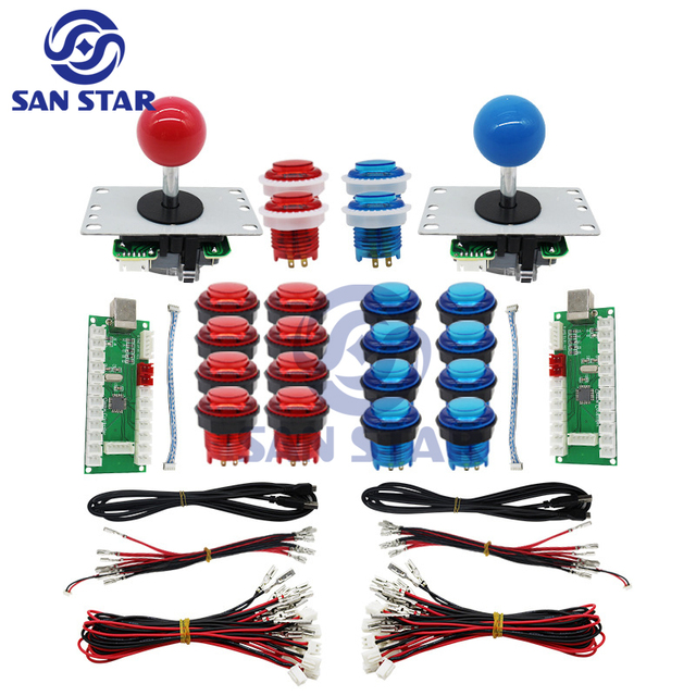 Kit Games Machine Pcb Arcade zero Delay Joystick Arcade Buttons Kit Arcade Game