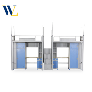 Giường tầng đôi hiện đại cho phòng ngủ Thanh Niên giường gác kim loại cho trường học ký túc xá khách sạn hoặc căn hộ bệnh viện ứng dụng - Product Image 1