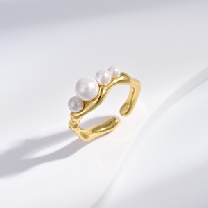 wholesale plata 925 sterling Silver gold plated Cross <b>Ring</b> luxury Minimalist ladies fashion gemstone vintage <b>adjustable</b> <b>rings</b> - Product Image 4
