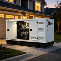 Groupe électrogène diesel Yuchai silencieux de 250 kW 313 kVA, usage intensif, triphasé, refroidi par eau, 480 V 50/60 Hz, ATS pour hôpital, centre de données