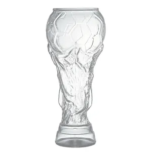El recuerdo de cristalería de cerveza de vidrio transparente de gran capacidad con forma de copa Hércules 2022 puede aceptar personalización