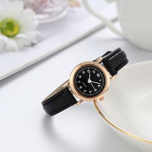 Reloj - Estudiante - Versión coreana - Simple y lindo - Estilo de secundaria - Retro y artístico - Correa fina - Esfera pequeña - Product Image 4