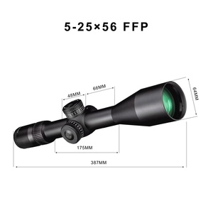 5-25x56 ffp đầu tiên tiêu cự máy bay 34mm ống kẻ ô chiến thuật phạm vi IP67 không thấm nước tầm nhìn săn bắn dài phạm vi - Product Image 3